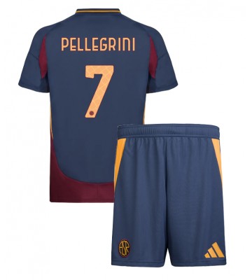 AS Roma Lorenzo Pellegrini #7 Tercera Equipación Niños 2024-25 Manga Corta (+ Pantalones cortos)